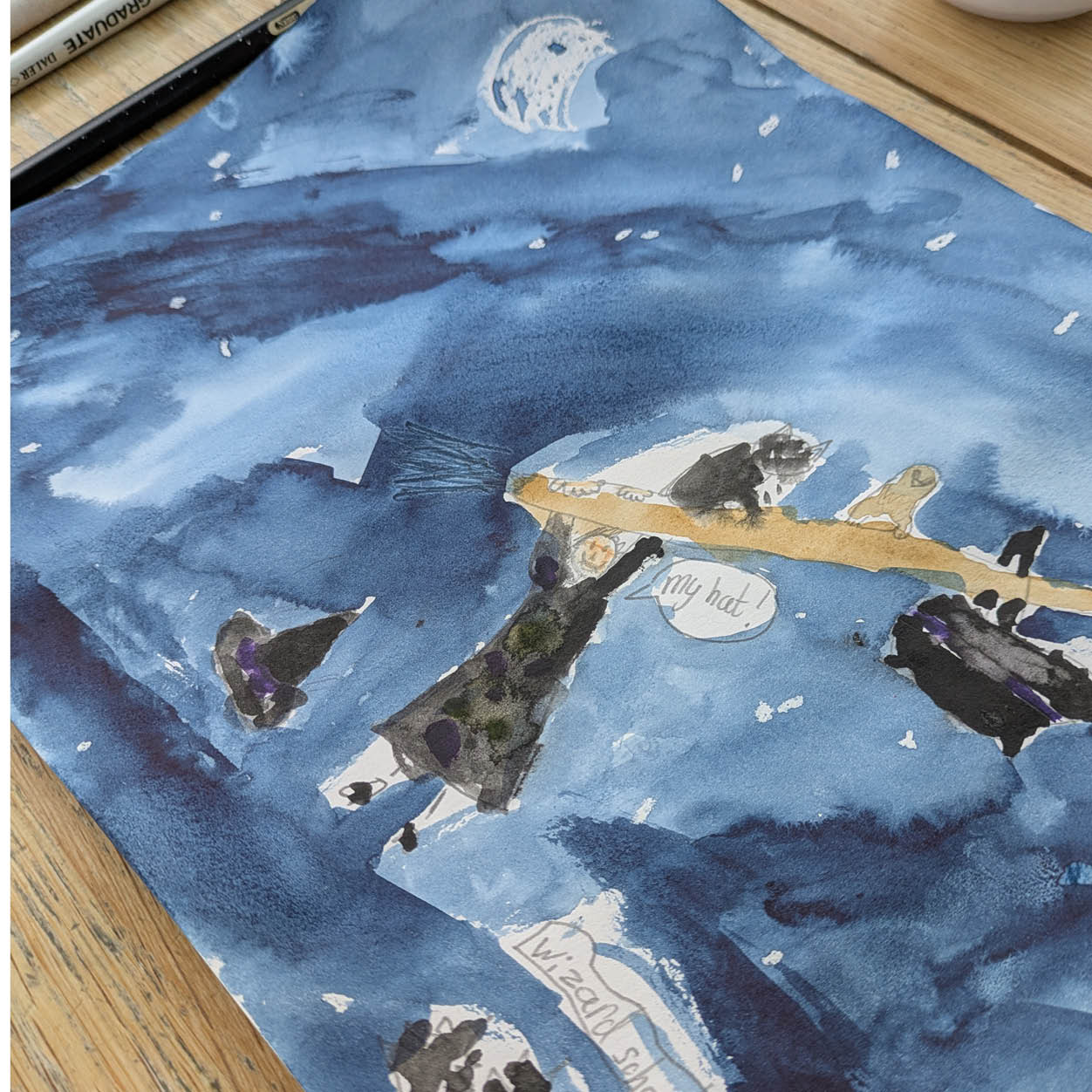 Watercolour Workshop - Wizard School & Potions by Sarah Patel Designs