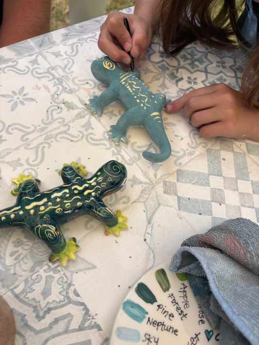 Gecko Step-by-Step Ceramic Painting Workshop