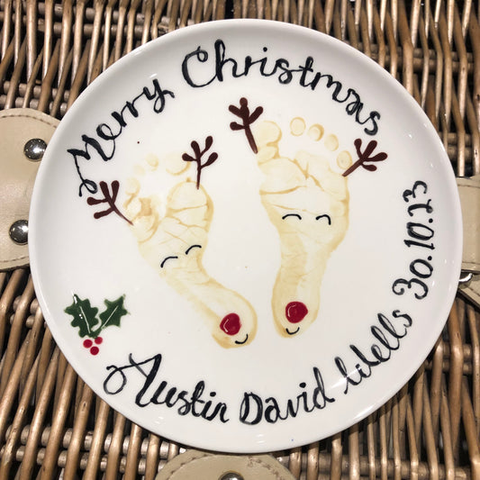 ITEM RESERVE - Little Prints Autumn Deals - Christmas Plate for GB 20